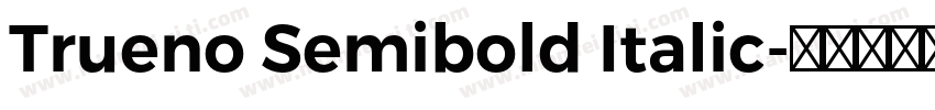 Trueno Semibold Italic字体转换